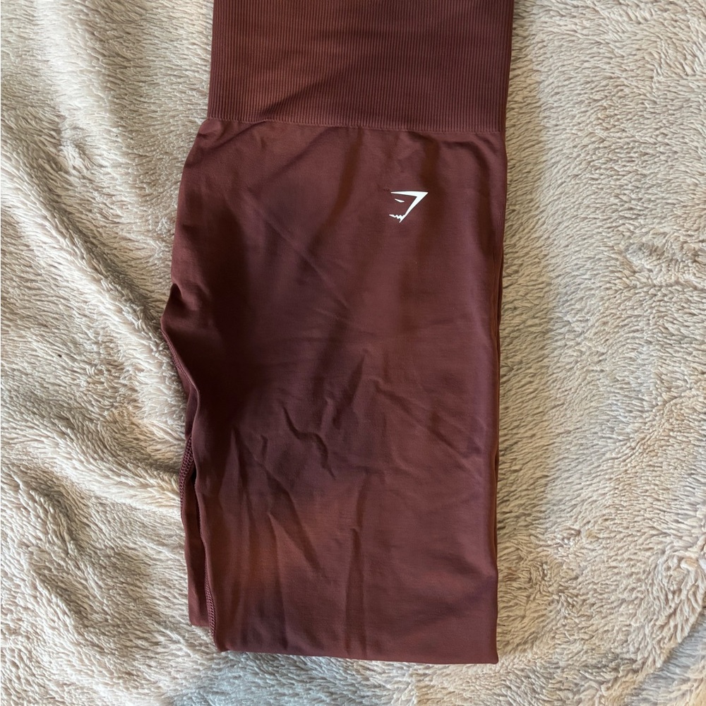 Gymshark Brown Leggings Full-Length Performance Wear